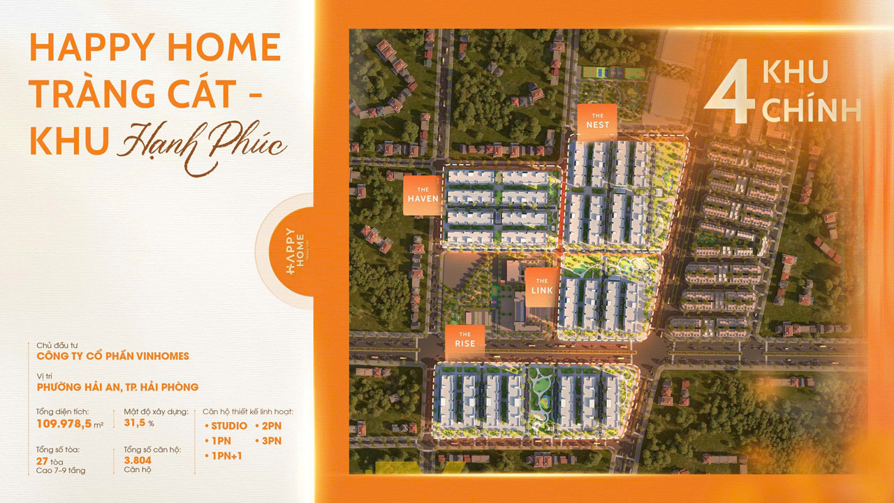 Giới Thiệu Dự Án Nhà ở xã hội Tràng Cát Vinhome Happy Home Tràng Cát
