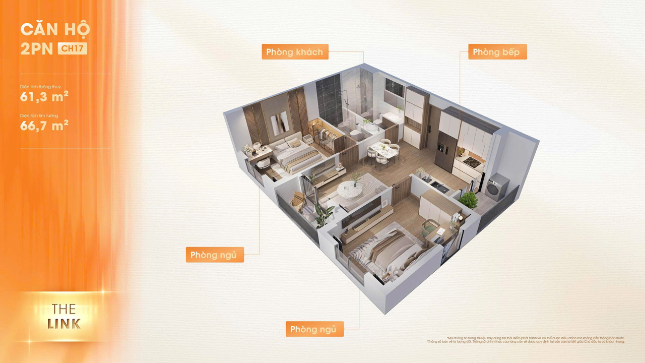 Thiết kế giá bán Căn hộ 2PN chỉ từ 8xx.000.000đ