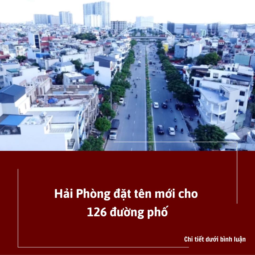 Hải Phòng đặt tên mới cho 126 đường phố