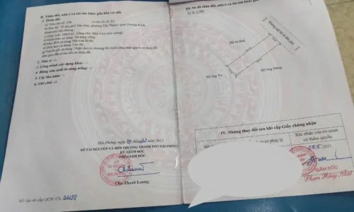 Bán đất 100m² ngang 5m giá 1.8 tỷ Phường Dương Kinh