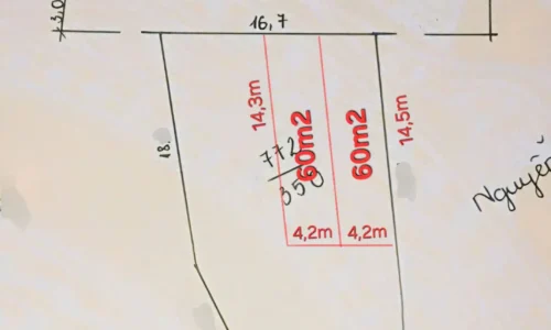 Bán đất 60m² ngang 4,2m giá 870 triệu Xã Nghi Dương