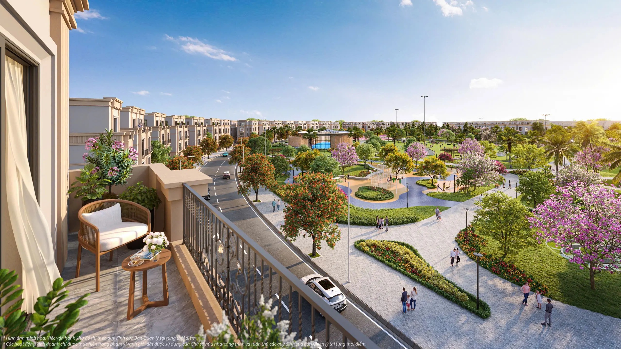 Các loại hình sản phẩm Phân khu Mặt trời Sunny Park