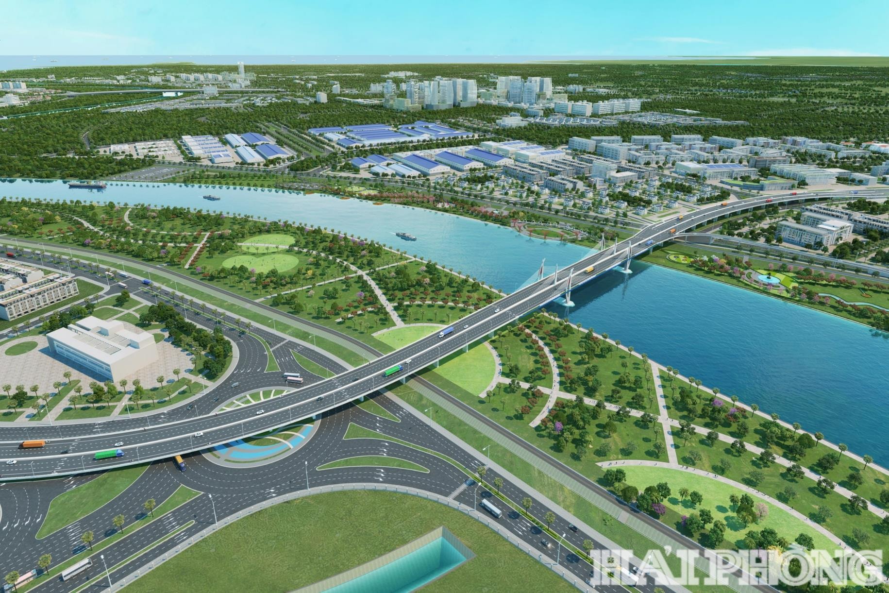 Dự án Đầu tư xây dựng đường vành đai 2 đoạn tuyến Tân Vũ – Hưng Đạo – Bùi Viện vừa được thành phố điều chỉnh nâng tổng mức đầu tư dự án lên 8.593 tỷ đồng.