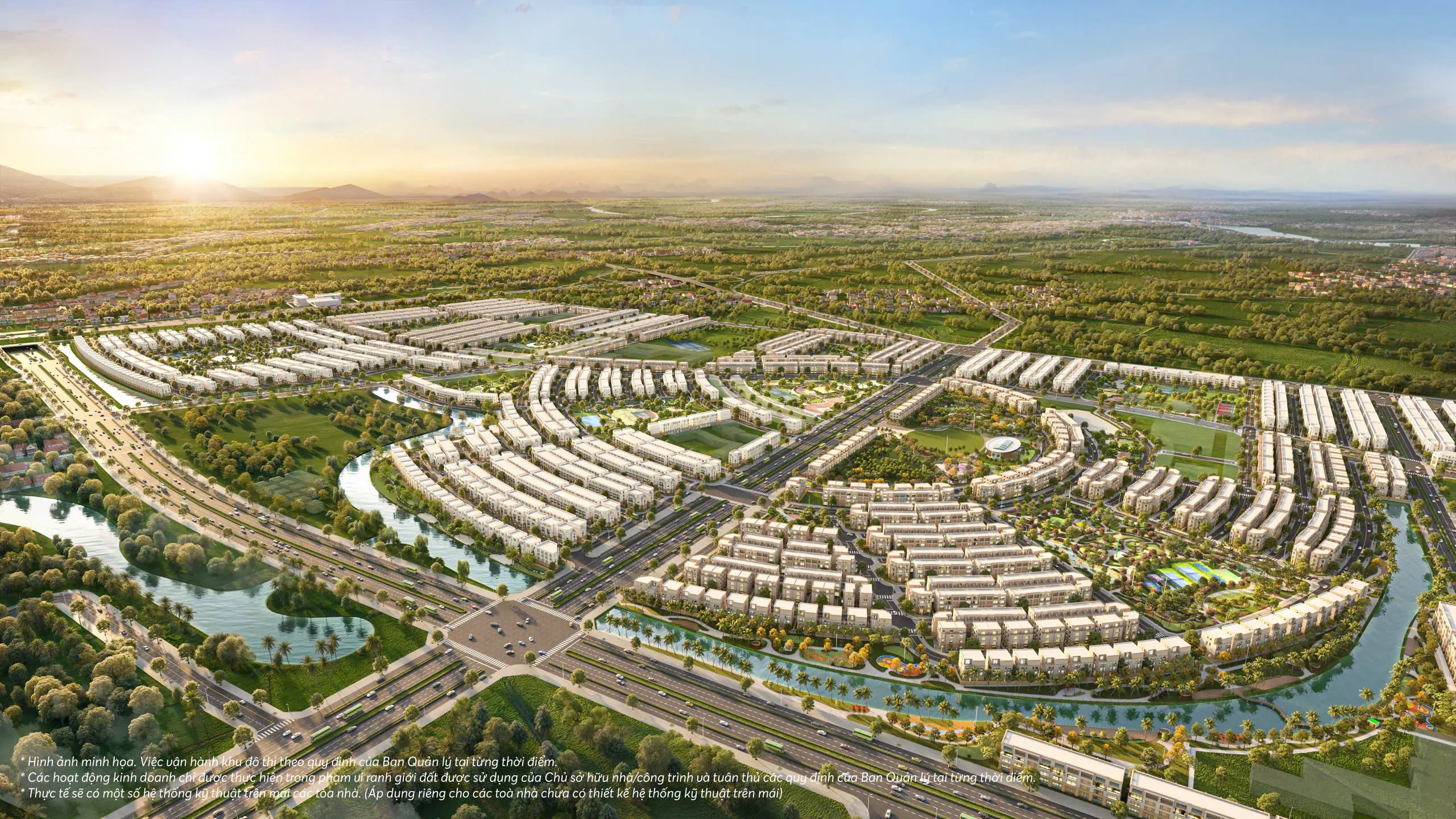 Sơ đồ tổng quan các phân khu của Vinhome Dương Kinh Golden City