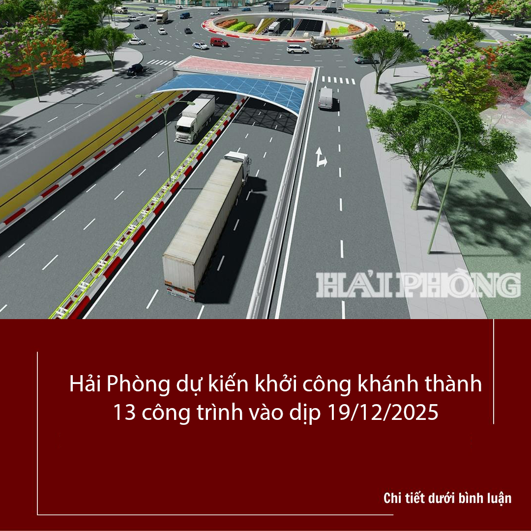 Hải Phòng dự kiến khởi công khánh thành 13 công trình vào dịp 19/12/2025