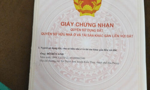 CƠ HỘI VÀNG SỞ HỮU LÔ ĐẤT GIÁ CHƯA ĐẾN 1 TỶ Tại Xã Kiến Thụy Hải Phòng