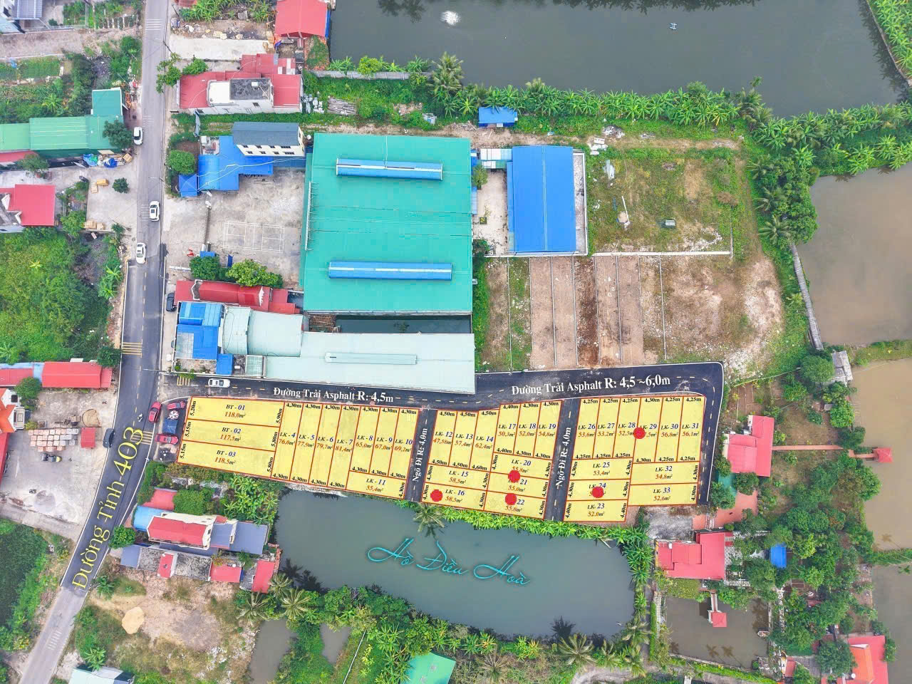 Dự Án 33 Lô Đất Phân Lô Tại Đường 403 Giá Từ Hơn 1 Tỉ