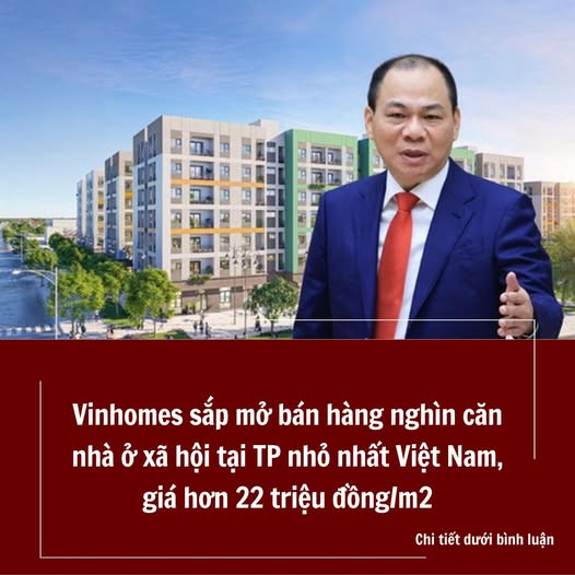 Vinhomes sắp mở bán hàng nghìn căn nhà ở xã hội tại Tràng Cát Hải Phòng giá hơn 22 triệu đồng/m2