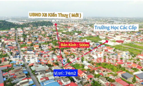 Bán 74m đất, Mặt tiền 7,5m Tại Thanh Sơn Kiến Thụy Hải Phòng