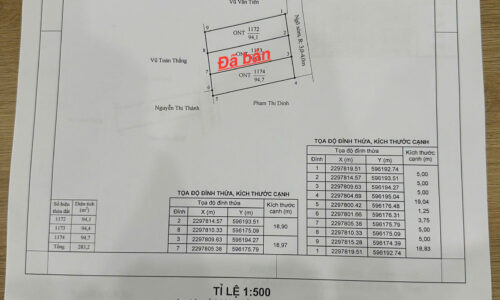 Bán 94m đất Mặt tiền 5m Tại Đại Đồng Kiến Thụy Hải Phòng