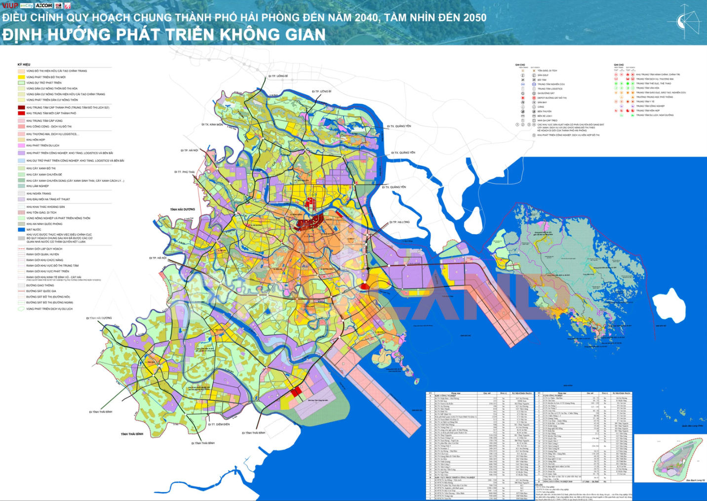 Bản đồ quy hoạch thành phố đến năm 2050