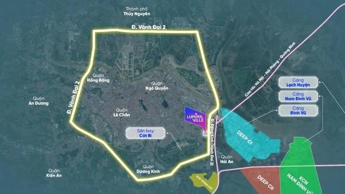 Lumira Ville sở hữu vị trí 4 mặt tiền. Ảnh: H2H Việt Nam