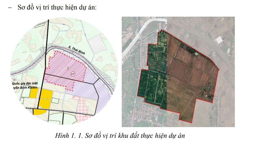 Sơ đồ thửa đất dự án khu công nghiệp Trấn Dương Hòa Bình