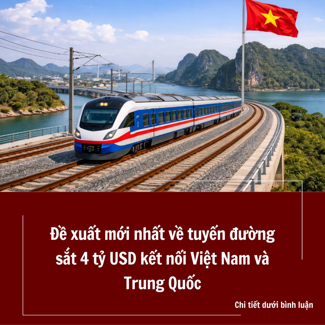 Tuyến đường sắt Hải Phòng Hạ Long Móng Cái chiều dài khoảng 187km Tổng Vốn Đầu Tư 4 Tỉ USD