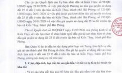 Thông Báo Đấu Giá 25 Lô Đất Tại Kiến Thụy Hải Phòng Năm 2026 Giá Khởi Điểm Từ 6.4 Triệu/m²