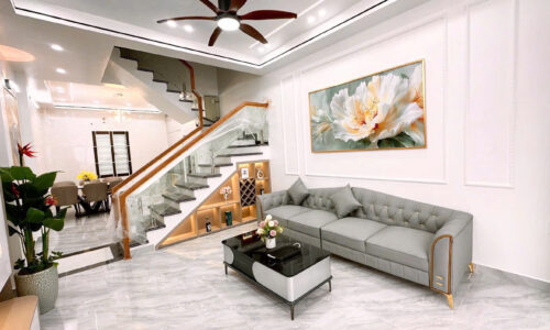 Bán Nhà Mới Xây Gần Chợ Đằng Lâm 45m2 Xây 4 Tầng