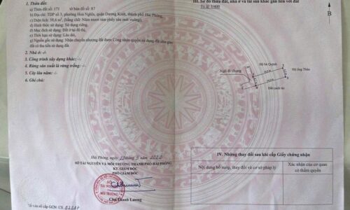 Bán Lô Đất 58m2 Tại Hòa Nghĩa Trung Tâm Dương Kinh Gần Chợ