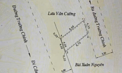 CHÍNH CHỦ BÁN NHÀ 3 TẦNG MẶT PHỐ TRƯỜNG CHINH 6.1 tỷ – 2 MẶT TIỀN HIẾM